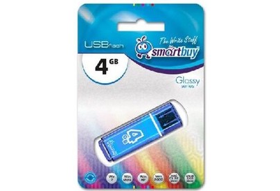 SMARTBUY (SB4GBGSB) 4GB GLOSSY SERIES BLUE