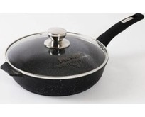 МЕЧТА С22802 Гранит black 22см несъемная ручка стеклянная крышка