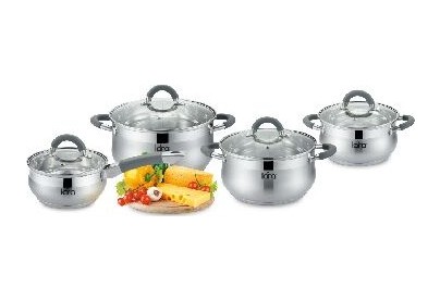 LARA LR0293 Bell набор посуды 8пр. ПОДАРОК LARA LR0436 500мл