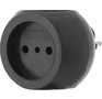 REXANT (1110631) Тройник эл Шар 220 В 6 А черный