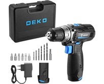 DEKO DKCD12V PRO в кейсе + оснастка 13 шт, 12В, 2х2.0Ач 0831007