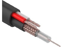 REXANT (014013) Кабель для видеонаблюдения KBKП2x0,50мм, 200м., черный OUTDOOR
