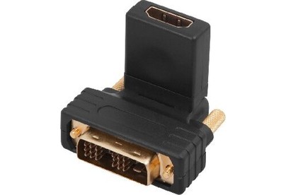 REXANT (176812) ПЕРЕХОДНИК ШТЕКЕР DVID  ГНЕЗДО HDMI, ПОВОРОТНЫЙ