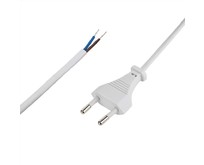 REXANT (111147) Сетевой шнур 2х0,75 мм2, 1,8 м белый
