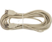 REXANT (181117) Кабель USB (шт. USB A  гн. USB A) 5 метров, серый REXANT