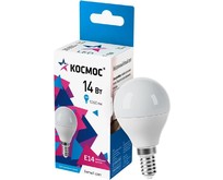 КОСМОС LkecLED14wGL45E1445 14W/E14/4500K