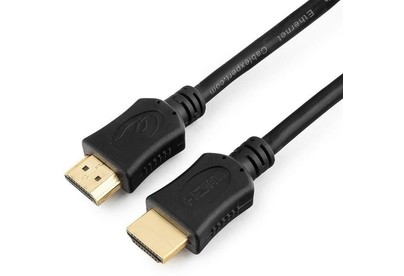 CABLEXPERT Кабель HDMI CCHDMI4L1.5M черный (1.5м, 19M/19M, v2.0, Light, позол.контакты, экран, пакет) (CCHDMI4L1.5M)