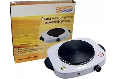 ЭНЕРГОПРОМ OP1015C Плитка электрическая 1кон.с чугунным нагреват. элем. d.180мм 0000000448
