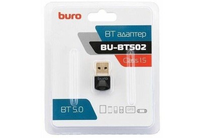 BURO USB BUBT502 BT5.0+EDR class 1.5 20м черный