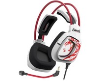 A4TECH Наушники с микрофоном Bloody G575 Naraka белый/красный 2м мониторные USB оголовье (G575 NARAKA)