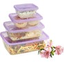 VIOLET Набор контейнеров FRESCO 4 шт. 250 мл (Лаванда) 470025136