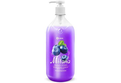 GRASS 126301 Milana черника в йогурте с дозатором (флакон 1000мл)