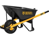 DENZEL Тачка строительная, усиленная, объем 140 л, 230 кг, колесо 15х6.006 68999