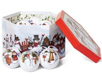 WINTER GLADE Набор ёлочных шаров папьемаше, 14 шт. 7514G020