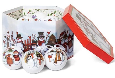 WINTER GLADE Набор ёлочных шаров папьемаше, 14 шт. 7514G020
