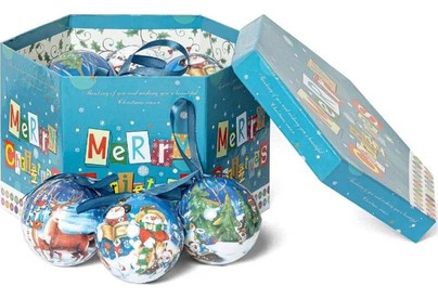 WINTER GLADE Набор ёлочных шаров папьемаше, 14 шт. 7514G077