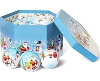 WINTER GLADE Набор ёлочных шаров папьемаше, 14 шт. 7514G080