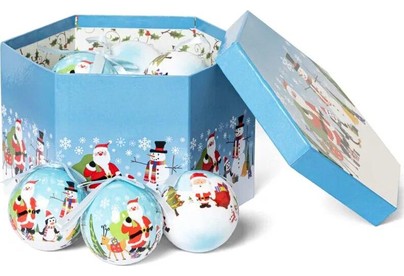 WINTER GLADE Набор ёлочных шаров папьемаше, 14 шт. 7514G080