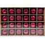 WINTER GLADE Набор ёлочных шаров пластик, 6 см, 24 шт, красный микс, 6024G003