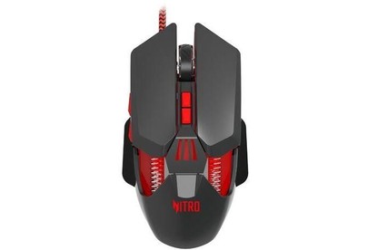 ACER Мышь проводная Nitro OMW302, игровая, оптическая, USB, 7200dpi, черный [zl.mcecc.025]