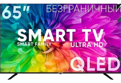 SOUNDMAX SMQLED65T2SU UHD SMART TV Android Безрамочный