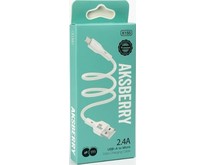 AKSBERRY (6972969383224) X155 для MicroUSB 1м 2.4A белый