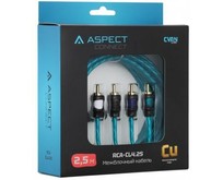 ASPECT RCACL4.25, Cyan Line, витая пара, OFC, 1 экран, 4RCA4RCA, 2.5м