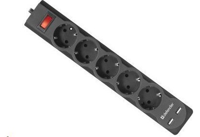 DEFENDER (99753) DFS 753 3 м, 5 розеток