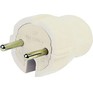 SMARTBUY (SBE10P04w) Вилка прямая без заземления белая 10А 250В