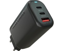 MORE CHOICE (4610196409660) NC79a 1USB+2TypeC 3.0A PD 65W быстрая зарядка для TypeC 2м Black