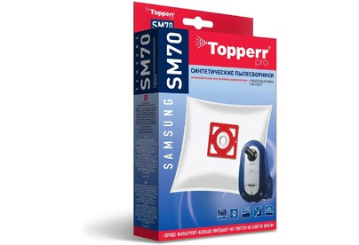 TOPPERR SM 70 Пылесборник синтетический для пылесоса Samsung (Тип VP77), 4 шт.в ед. (R)