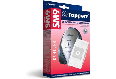 TOPPERR SM 9 Пылесборник для пылесоса Samsung (VP95) 5 шт (1032)