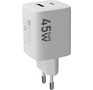 DEFENDER (83245) UPA145 45W, USB A+C, белый