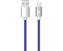 AKSBERRY (6900327670013) X165 Liquid silicone USB A Lightning, синий
