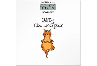 SCARLETT SCBS33E110 электронные, стекло, 180 кг (зато ты добрая)