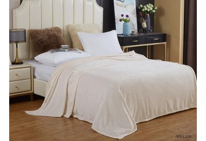 ОРИОН Плед Wellsoft luxe/Люна молочный/1,5 сп