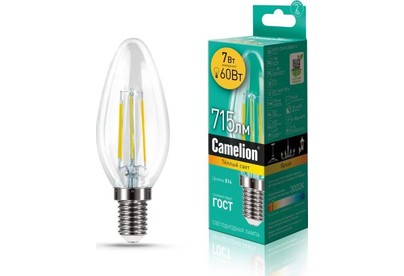 CAMELION (13452) LED7C35FL/830/E14/3000K