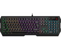 A4TECH Клавиатура Bloody B135N черный USB Multimedia for gamer LED (подставка для запястий) (B135N)