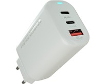 MORE CHOICE (4610196409653) NC79a 1USB+2TypeC 3.0A PD 65W быстрая зарядка для TypeC 2м White